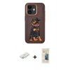 MARSİLYAN™- iPhone 11 Kılıf Nova Form Koleksiyonu - Siyah 6D Mat Seramik Hayalet Nano Ekran Koruyucu + Renkli Kamera Lens Koruma Cam - SI