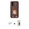 MARSİLYAN™- iPhone 11 Kılıf Nova Form Koleksiyonu - Siyah 6D Mat Seramik Hayalet Nano Ekran Koruyucu + Renkli Kamera Lens Koruma Cam - SI