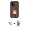 MARSİLYAN™- iPhone 11 Kılıf Nova Form Koleksiyonu - Siyah Bilvis 3D Cam Ekran Koruyucu + Pers Alüminyum Kamera Lens - GI