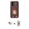 MARSİLYAN™- iPhone 11 Kılıf Nova Form Koleksiyonu - Siyah Bilvis 3D Cam Ekran Koruyucu + Pers Alüminyum Kamera Lens - KI
