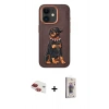 MARSİLYAN™- iPhone 11 Kılıf Nova Form Koleksiyonu - Siyah Bilvis 3D Cam Ekran Koruyucu + Pers Alüminyum Kamera Lens - KI