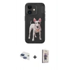 MARSİLYAN™- iPhone 11 Kılıf Nova Form Koleksiyonu - Siyah Bilvis 3D Cam Ekran Koruyucu + Lacivert Pers Alüminyum Kamera Lens