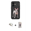 MARSİLYAN™- iPhone 11 Kılıf Nova Form Koleksiyonu - Siyah Bilvis 3D Cam Ekran Koruyucu + Pers Alüminyum Kamera Lens - GD