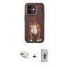 MARSİLYAN™- iPhone 11 Kılıf Nova Form Koleksiyonu - Siyah Bilvis 3D Cam Ekran Koruyucu + Pers Alüminyum Kamera Lens - GD