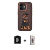 MARSİLYAN™- iPhone 11 Kılıf Nova Form Koleksiyonu - Siyah Bilvis 3D Cam Ekran Koruyucu + PVD Metal Kamera Lens - TU