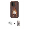 MARSİLYAN™- iPhone 11 Kılıf Nova Form Koleksiyonu - Siyah Bilvis 3D Cam Ekran Koruyucu + Pers Alüminyum Kamera Lens - YL