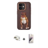 MARSİLYAN™- iPhone 11 Kılıf Nova Form Koleksiyonu - Siyah Bilvis 3D Mat Cam Ekran Koruyucu + Pers Alüminyum Kamera Lens - GD
