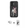 MARSİLYAN™- iPhone 11 Kılıf Nova Form Koleksiyonu - Siyah Bilvis 3D Mat Cam Ekran Koruyucu + Pers Alüminyum Kamera Lens - GD