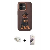 MARSİLYAN™- iPhone 11 Kılıf Nova Form Koleksiyonu - Siyah Bilvis 3D Mat Cam Ekran Koruyucu + Pers Alüminyum Kamera Lens - GD