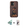 MARSİLYAN™- iPhone 11 Kılıf Nova Form Koleksiyonu - Siyah Bilvis 3D Mat Cam Ekran Koruyucu + Raze Metal Kamera Lens - MI