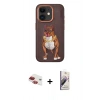 MARSİLYAN™- iPhone 11 Kılıf Nova Form Koleksiyonu - Siyah Bilvis 3D Mat Cam Ekran Koruyucu + Pers Alüminyum Kamera Lens - KI