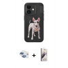 MARSİLYAN™- iPhone 11 Kılıf Nova Form Koleksiyonu - Siyah Bilvis 3D Mat Cam Ekran Koruyucu + Pers Alüminyum Kamera Lens - GI