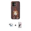 MARSİLYAN™- iPhone 11 Kılıf Nova Form Koleksiyonu - Siyah Bilvis 3D Mat Cam Ekran Koruyucu + Pers Alüminyum Kamera Lens - GI