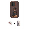 MARSİLYAN™- iPhone 11 Kılıf Nova Form Koleksiyonu - Siyah Bilvis 3D Mat Cam Ekran Koruyucu + Pers Alüminyum Kamera Lens - KI