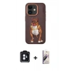 MARSİLYAN™- iPhone 11 Kılıf Nova Form Koleksiyonu - Siyah Bilvis 3D Mat Cam Ekran Koruyucu + PVD Metal Kamera Lens - MI