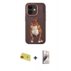 MARSİLYAN™- iPhone 11 Kılıf Nova Form Koleksiyonu - Siyah Bilvis 3D Mat Cam Ekran Koruyucu + Rainbow Kamera Lens Koruma Cam - KI
