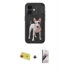 MARSİLYAN™- iPhone 11 Kılıf Nova Form Koleksiyonu - Siyah Bilvis 3D Mat Cam Ekran Koruyucu + Rainbow Kamera Lens Koruma Cam - KI