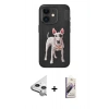 MARSİLYAN™- iPhone 11 Kılıf Nova Form Koleksiyonu - Siyah Bilvis 3D Mat Cam Ekran Koruyucu + Raze Metal Kamera Lens - GS