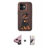 MARSİLYAN™- iPhone 11 Kılıf Nova Form Koleksiyonu - Siyah Bilvis 3D Mat Cam Ekran Koruyucu + Raze Metal Kamera Lens - SH