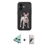 MARSİLYAN™- iPhone 11 Kılıf Nova Form Koleksiyonu - Siyah Bilvis 3D Mat Cam Ekran Koruyucu + Raze Metal Kamera Lens - MI