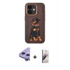 MARSİLYAN™- iPhone 11 Kılıf Nova Form Koleksiyonu - Siyah Bilvis 3D Mat Cam Ekran Koruyucu + Raze Metal Kamera Lens - MR