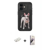 MARSİLYAN™- iPhone 11 Kılıf Nova Form Koleksiyonu - Siyah Bilvis 3D Mat Cam Ekran Koruyucu + Sarı Renkli Kamera Lens Koruma Cam