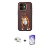 MARSİLYAN™- iPhone 11 Kılıf Nova Form Koleksiyonu - Siyah Bilvis 5in1 3D Magic Cam Ekran Koruyucu + Pers Alüminyum Kamera Lens - GD