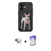 MARSİLYAN™- iPhone 11 Kılıf Nova Form Koleksiyonu - Siyah Bilvis 5in1 3D Magic Cam Ekran Koruyucu + Pers Alüminyum Kamera Lens - LT