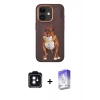 MARSİLYAN™- iPhone 11 Kılıf Nova Form Koleksiyonu - Siyah Bilvis 5in1 3D Magic Cam Ekran Koruyucu + PVD Metal Kamera Lens - SH