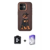 MARSİLYAN™- iPhone 11 Kılıf Nova Form Koleksiyonu - Siyah Bilvis 5in1 3D Magic Cam Ekran Koruyucu + PVD Metal Kamera Lens - MI