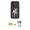 MARSİLYAN™- iPhone 11 Kılıf Nova Form Koleksiyonu - Siyah Bilvis 5in1 3D Magic Cam Ekran Koruyucu + Rainbow Kamera Lens Koruma Cam - KI