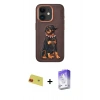 MARSİLYAN™- iPhone 11 Kılıf Nova Form Koleksiyonu - Siyah Bilvis 5in1 3D Magic Cam Ekran Koruyucu + Rainbow Kamera Lens Koruma Cam - KI