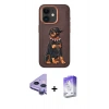 MARSİLYAN™- iPhone 11 Kılıf Nova Form Koleksiyonu - Siyah Bilvis 5in1 3D Magic Cam Ekran Koruyucu + Raze Metal Kamera Lens - MR