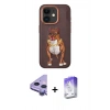 MARSİLYAN™- iPhone 11 Kılıf Nova Form Koleksiyonu - Siyah Bilvis 5in1 3D Magic Cam Ekran Koruyucu + Raze Metal Kamera Lens - MR