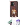 MARSİLYAN™- iPhone 11 Kılıf Nova Form Koleksiyonu - Siyah Bilvis 5in1 3D Magic Cam Ekran Koruyucu + Raze Metal Kamera Lens - KI