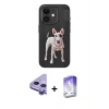 MARSİLYAN™- iPhone 11 Kılıf Nova Form Koleksiyonu - Siyah Bilvis 5in1 3D Magic Cam Ekran Koruyucu + Raze Metal Kamera Lens - MR