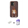 MARSİLYAN™- iPhone 11 Kılıf Nova Form Koleksiyonu - Siyah Bilvis 5in1 3D Magic Cam Ekran Koruyucu + Renkli Kamera Lens Koruma Cam - SI
