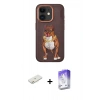 MARSİLYAN™- iPhone 11 Kılıf Nova Form Koleksiyonu - Siyah Bilvis 5in1 3D Magic Cam Ekran Koruyucu + Renkli Kamera Lens Koruma Cam - TU
