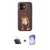 MARSİLYAN™- iPhone 11 Kılıf Nova Form Koleksiyonu - Siyah Bilvis 5in1 3D Magic Cam Ekran Koruyucu + Kamera Lens Koruma Cam - SF