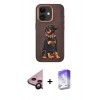 MARSİLYAN™- iPhone 11 Kılıf Nova Form Koleksiyonu - Siyah Bilvis 5in1 3D Magic Cam Ekran Koruyucu + Raze Metal Kamera Lens - SH