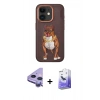MARSİLYAN™- iPhone 11 Kılıf Nova Form Koleksiyonu - Siyah Bilvis 5in1 5D Magic Hayalet Cam Ekran Koruyucu + Raze Metal Kamera Lens - MR