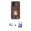 MARSİLYAN™- iPhone 11 Kılıf Nova Form Koleksiyonu - Siyah Bilvis 5in1 5D Magic Hayalet Cam Ekran Koruyucu + Pers Alüminyum Kamera Lens - YL