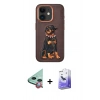 MARSİLYAN™- iPhone 11 Kılıf Nova Form Koleksiyonu - Siyah Bilvis 5in1 5D Magic Hayalet Cam Ekran Koruyucu + Raze Metal Kamera Lens - KI
