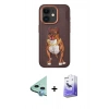 MARSİLYAN™- iPhone 11 Kılıf Nova Form Koleksiyonu - Siyah Bilvis 5in1 5D Magic Hayalet Cam Ekran Koruyucu + Raze Metal Kamera Lens - MI