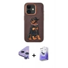 MARSİLYAN™- iPhone 11 Kılıf Nova Form Koleksiyonu - Siyah Bilvis 5in1 5D Magic Hayalet Cam Ekran Koruyucu + Raze Metal Kamera Lens - MR