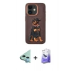 MARSİLYAN™- iPhone 11 Kılıf Nova Form Koleksiyonu - Siyah Bilvis 5in1 5D Magic Hayalet Cam Ekran Koruyucu + Raze Metal Kamera Lens - MI