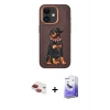 MARSİLYAN™- iPhone 11 Kılıf Nova Form Koleksiyonu - Siyah Bilvis 5in1 5D Magic Hayalet Cam Ekran Koruyucu + Pers Alüminyum Kamera Lens - KI
