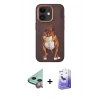 MARSİLYAN™- iPhone 11 Kılıf Nova Form Koleksiyonu - Siyah Bilvis 5in1 5D Magic Hayalet Cam Ekran Koruyucu + Raze Metal Kamera Lens - KI