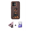 MARSİLYAN™- iPhone 11 Kılıf Nova Form Koleksiyonu - Siyah Bilvis 5in1 5D Magic Hayalet Cam Ekran Koruyucu + Siyah Raze Metal Kamera Lens