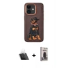 MARSİLYAN™- iPhone 11 Kılıf Nova Form Koleksiyonu - Siyah Bilvis Hayalet Cam Ekran Koruyucu + Kamera Lens Koruma Cam - SF